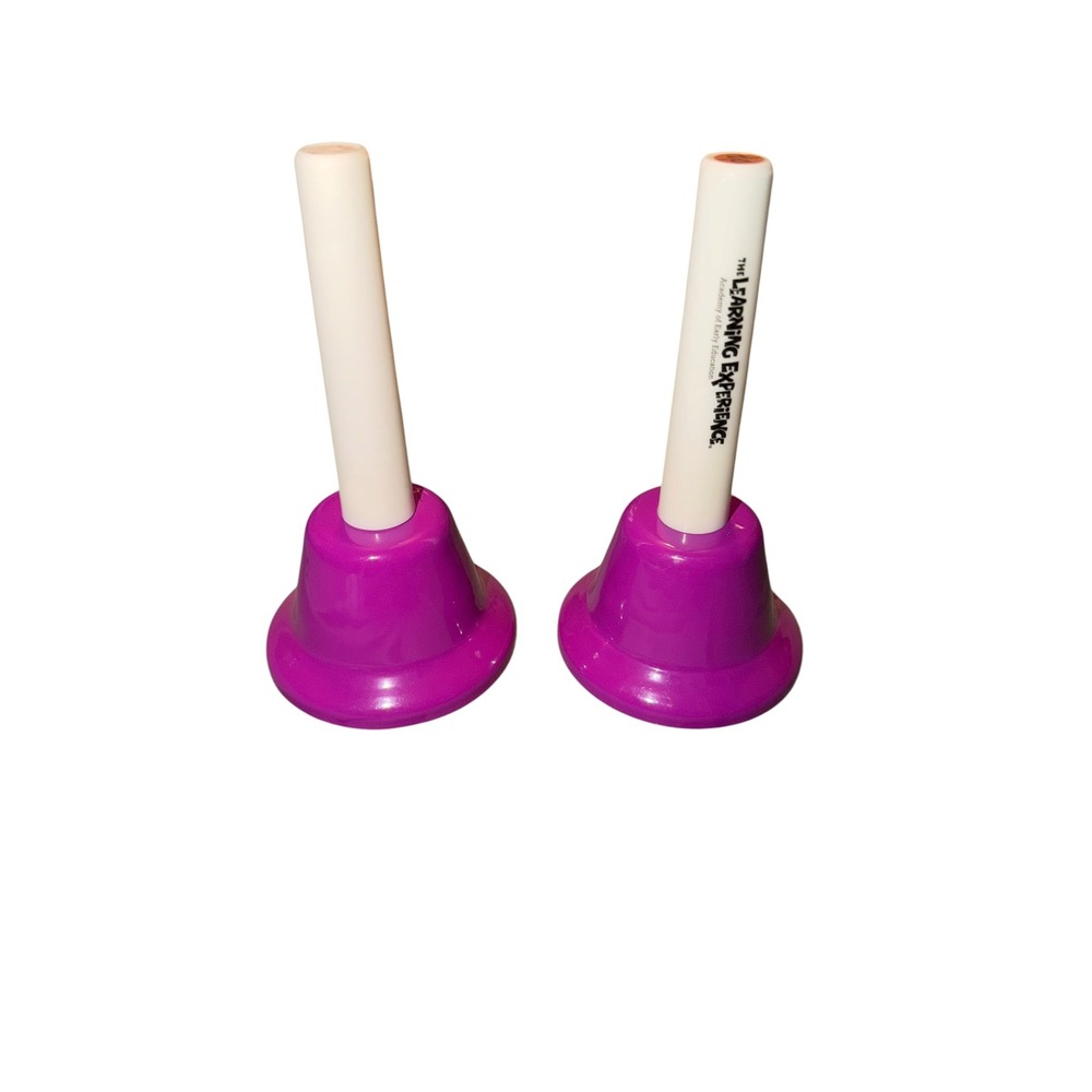 The Learning Experience Purple Musical Hand Bells Set of 2 Kids Educational Toy
